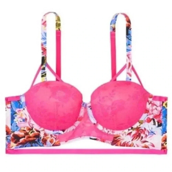 NWT Victoria’s Secret x Mary Katrantzou Pink Bra - Picture 1 of 4